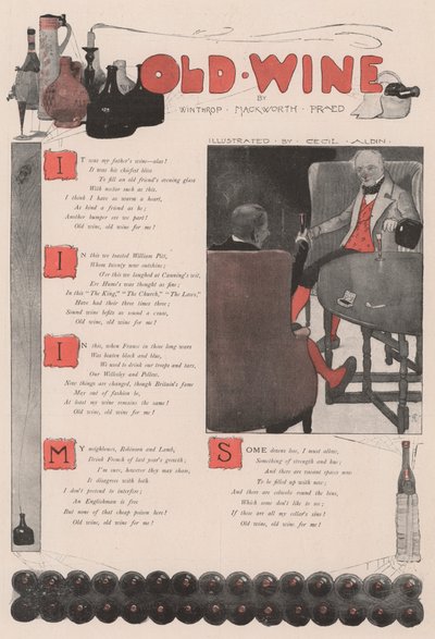 ウィンスロップ・マックワース・プライドによるオールドワイン 作： Cecil Charles Windsor Aldin